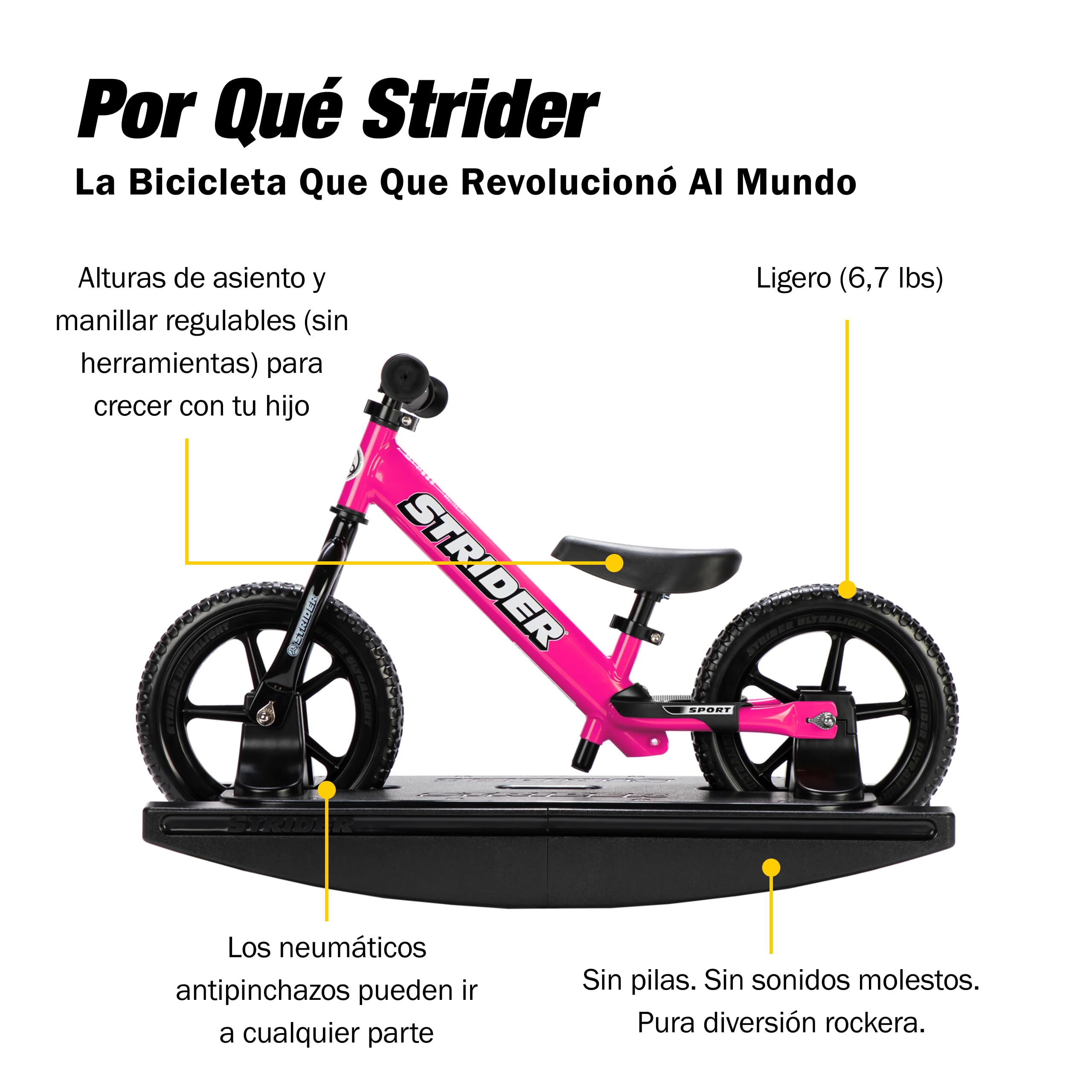 Amazon.co.jp: Strider 12インチ スポーツバイク (ピンク) +